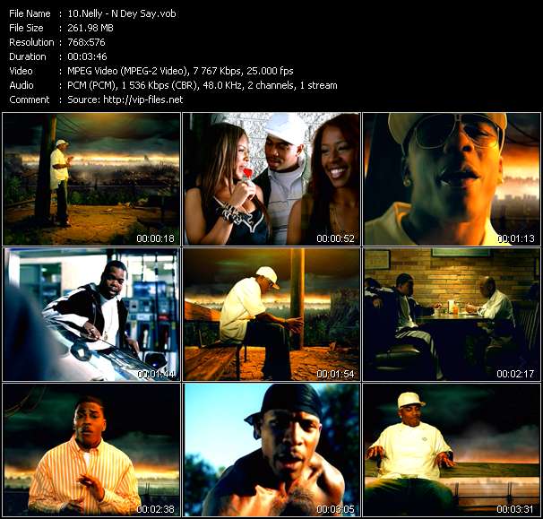 Nelly video ”N Dey Say” from dvd ”MixMash Italiano October 2005”