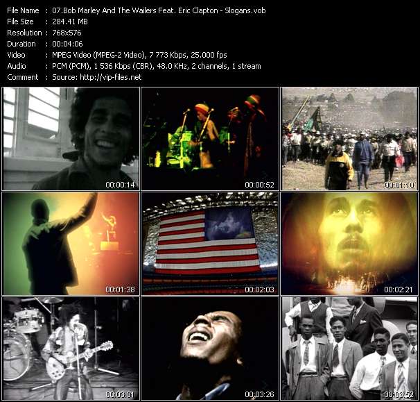 Bob Marley And The Wailers Feat. Eric Clapton video ”Slogans” from dvd ”MixMash Italiano December 2005 - January 2006”