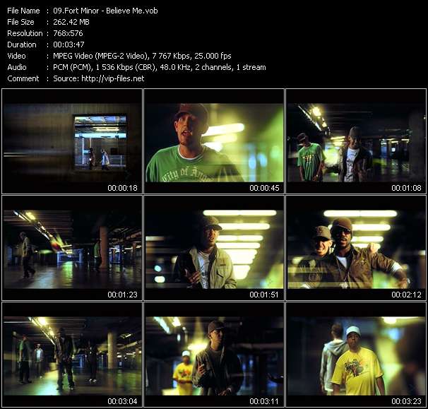 Fort Minor video ”Believe Me” from dvd ”MixMash Italiano December 2005 - January 2006”