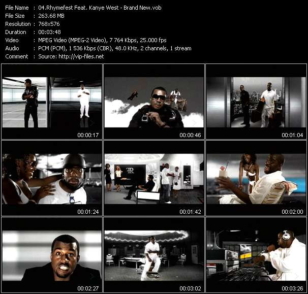 Rhymefest Feat. Kanye West video ”Brand New” from dvd ”MixMash Urban February 2006”