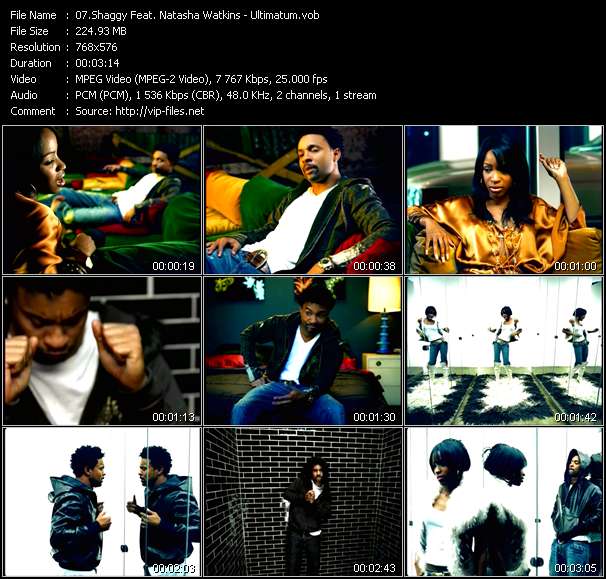 Shaggy Feat. Natasha Watkins video ”Ultimatum” from dvd ”MixMash Urban February 2006”