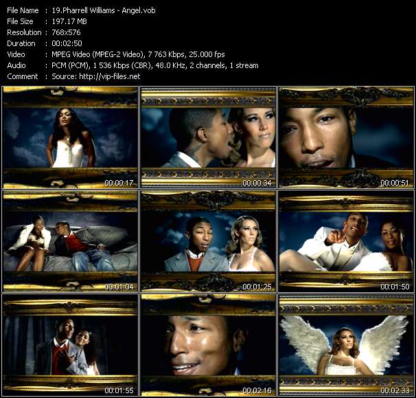 Pharrell Williams video ”Angel” from dvd ”MixMash Urban February 2006”