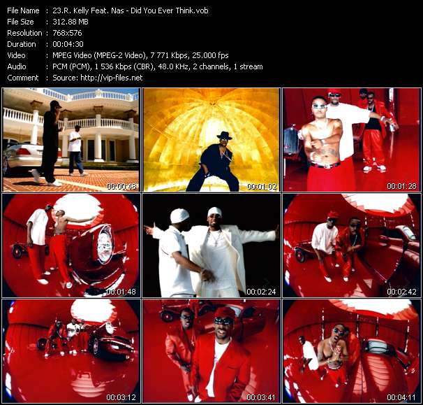 R. Kelly Feat. Nas video ”Did You Ever Think” from dvd ”MixMash Urban February 2006”