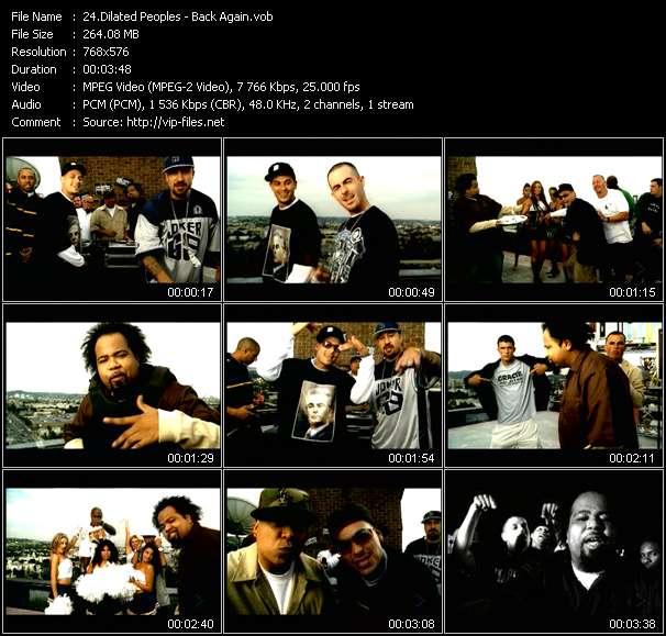 Dilated Peoples video ”Back Again” from dvd ”MixMash Urban February 2006”