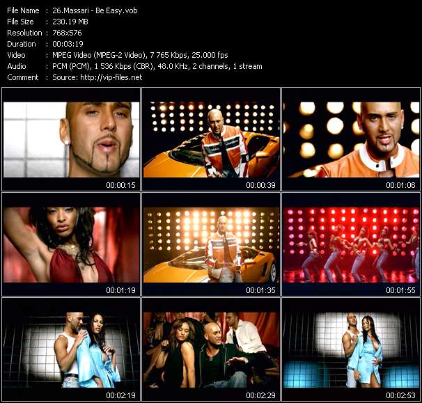 Massari video ”Be Easy” from dvd ”MixMash Urban February 2006”