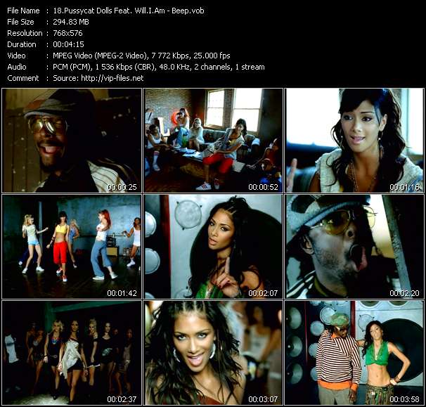 Pussycat Dolls Feat. Will.I.Am video ”Beep” from dvd ”MixMash Urban March 2006”