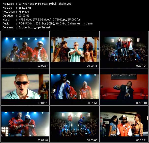 Ying Yang Twins Feat. Pitbull video ”Shake” from dvd ”MixMash Urban March 2006”