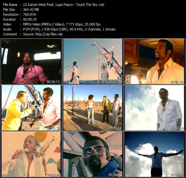 Kanye West Feat. Lupe Fiasco video ”Touch The Sky” from dvd ”MixMash Urban March 2006”