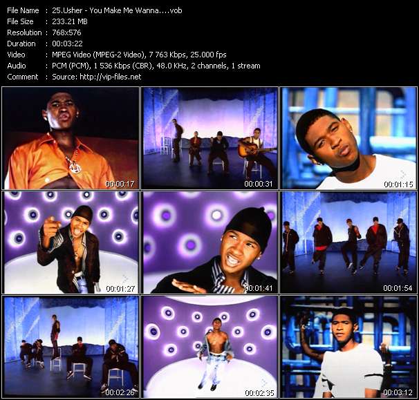 Usher video ”You Make Me Wanna...” from dvd ”MixMash Urban March 2006”