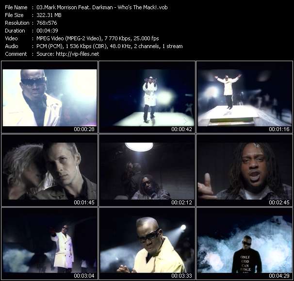 Mark Morrison Feat. Darkman video ”Who's The Mack!” from dvd ”MixMash Urban April 2006”