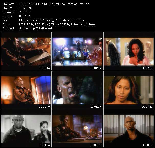 R. Kelly video ”If I Could Turn Back The Hands Of Time” from dvd ”MixMash Urban April 2006”