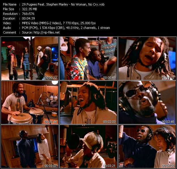 Fugees Feat. Stephen Marley video ”No Woman, No Cry” from dvd ”MixMash Urban April 2006”