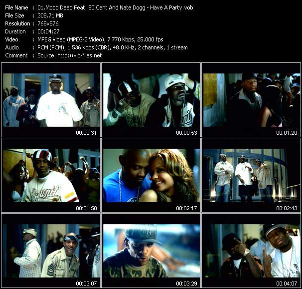 Mobb Deep Feat. 50 Cent And Nate Dogg video ”Have A Party” from dvd ”MixMash Urban June 2006”