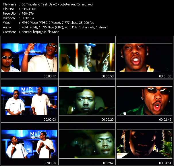 Timbaland Feat. Jay-Z video ”Lobster And Scrimp” from dvd ”MixMash Urban June 2006”