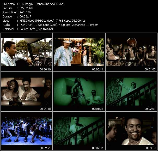 Shaggy video ”Dance And Shout” from dvd ”MixMash Urban June 2006”