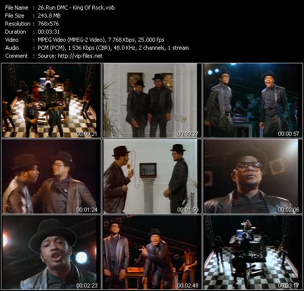 Run DMC video ”King Of Rock” from dvd ”MixMash Urban June 2006”