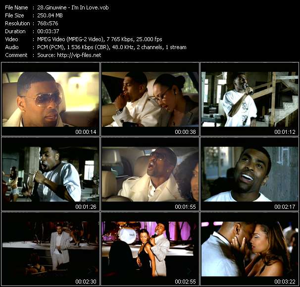 Ginuwine video ”I'm In Love” from dvd ”MixMash Urban June 2006”