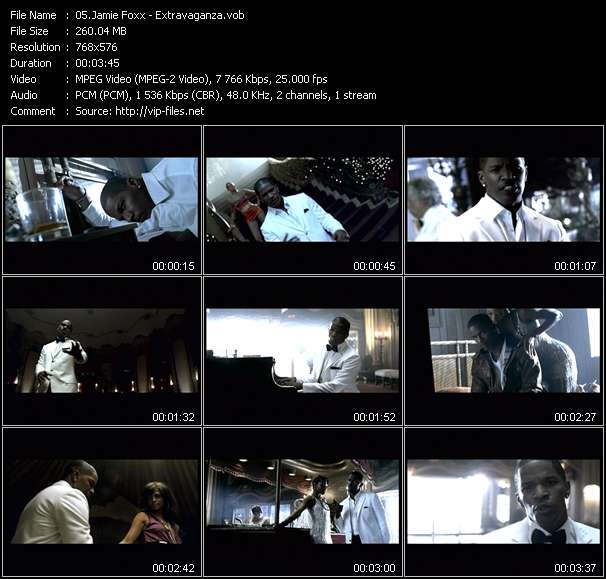 Jamie Foxx video ”Extravaganza” from dvd ”MixMash Urban July 2006”