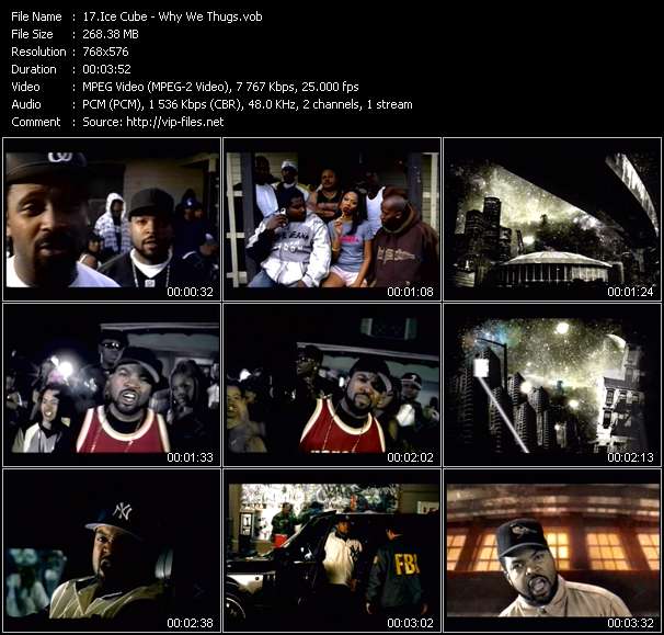 Ice Cube video ”Why We Thugs” from dvd ”MixMash Urban July 2006”