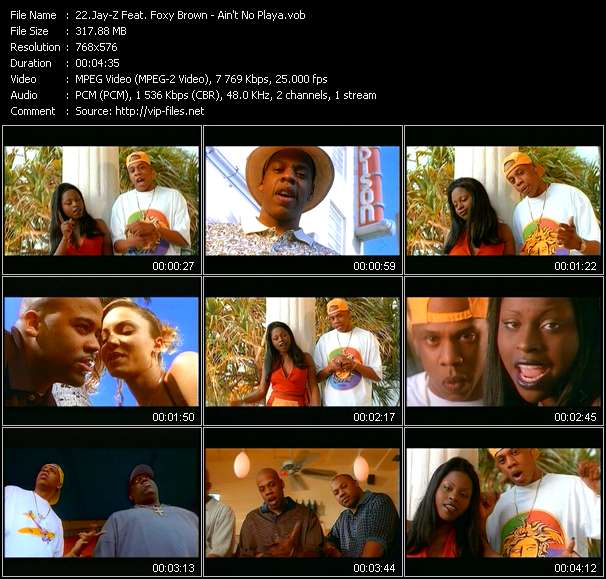 Jay-Z Feat. Foxy Brown video ”Ain't No Playa” from dvd ”MixMash Urban July 2006”