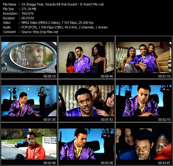 Shaggy Feat. Ricardo Rik Rok Ducent video ”It Wasn't Me” from dvd ”MixMash Urban July 2006”