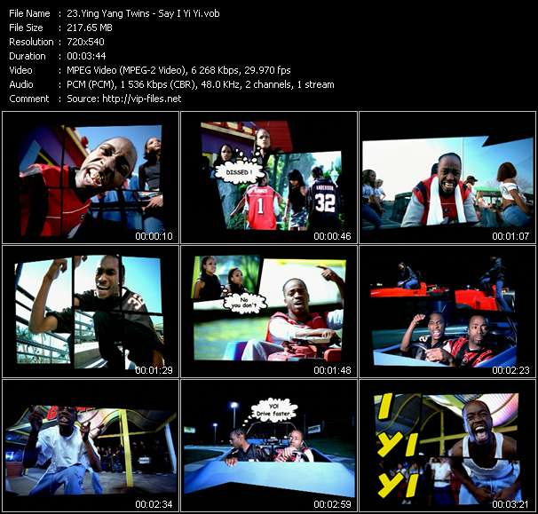 Ying Yang Twins video ”Say I Yi Yi” from dvd ”Hot Video May 2002”