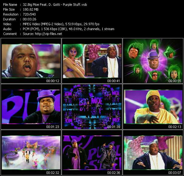 Big Moe Feat. D. Gotti video ”Purple Stuff” from dvd ”Hot Video May 2002”