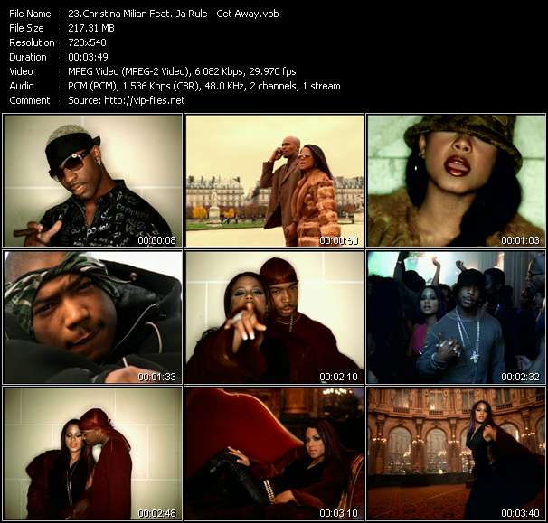 Christina Milian Feat. Ja Rule video ”Get Away” from dvd ”Hot Video February 2002”