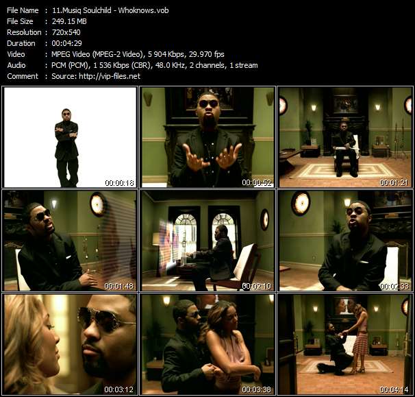 Musiq Soulchild video ”Whoknows” from dvd ”Hot Video April 2004”