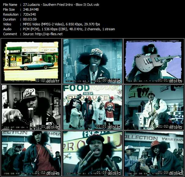 Download Urban Style Music Video: Ludacris - Southern Fried Intro - Blow It Out 
