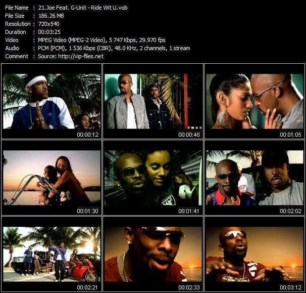 Download Urban Style Music Video: Joe Feat. G-Unit - Ride Wit U 