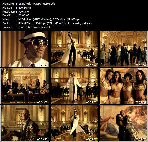 Download Urban Style Music Video: R. Kelly - Happy People 