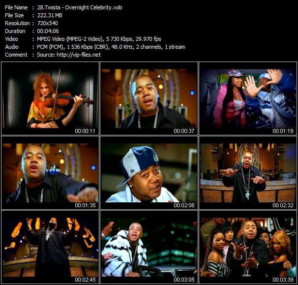 Download Urban Style Music Video: Twista - Overnight Celebrity 