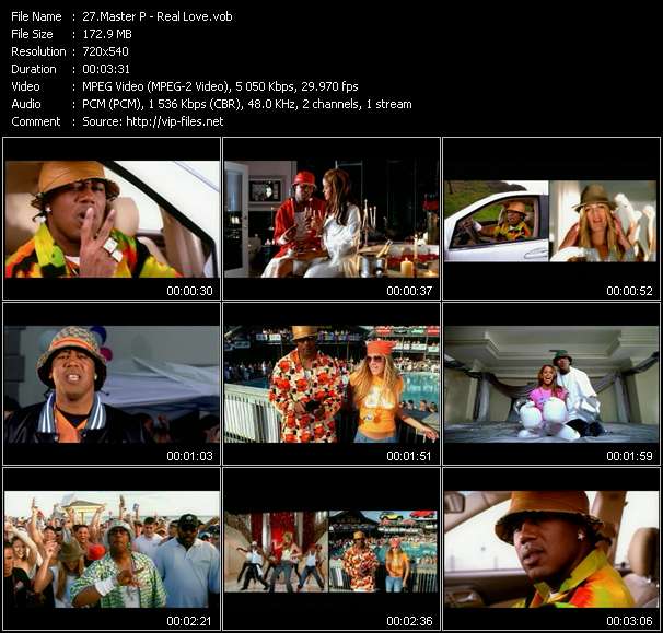 Master P video ”Real Love” from dvd ”Hot Video June 2002”