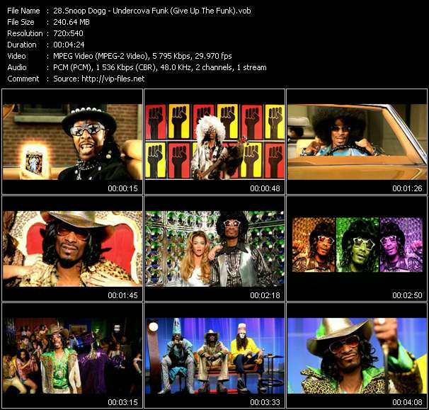 Snoop Dogg video ”Undercova Funk (Give Up The Funk)” from dvd ”Hot Video June 2002”