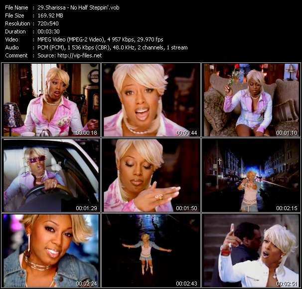 Sharissa video ”No Half Steppin'” from dvd ”Hot Video June 2002”