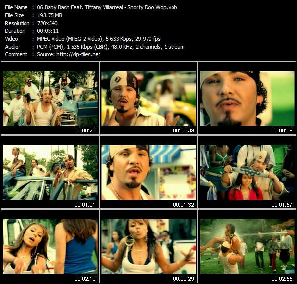 Baby Bash Feat. Tiffany Villarreal video ”Shorty Doo Wop” from dvd ”Hot Video June 2004”