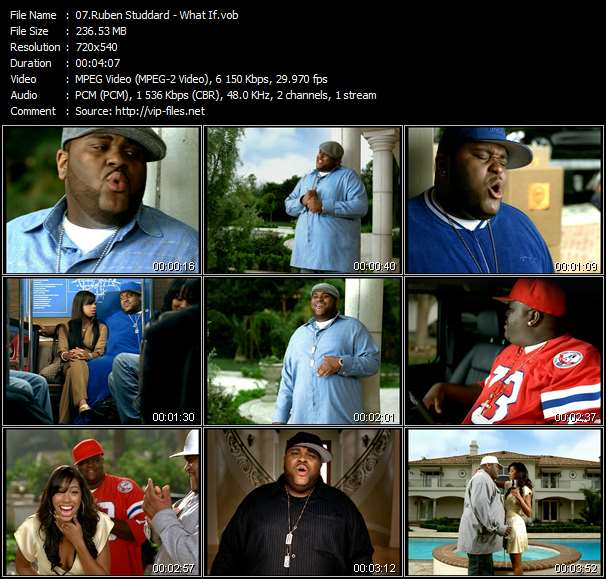 Ruben Studdard video ”What If” from dvd ”Hot Video June 2004”