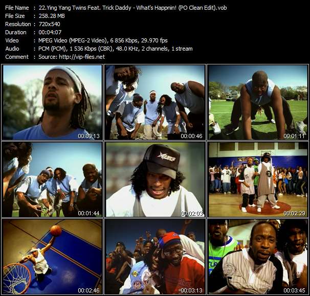 Ying Yang Twins Feat. Trick Daddy video ”What's Happnin! (PO Clean Edit)” from dvd ”Hot Video June 2004”