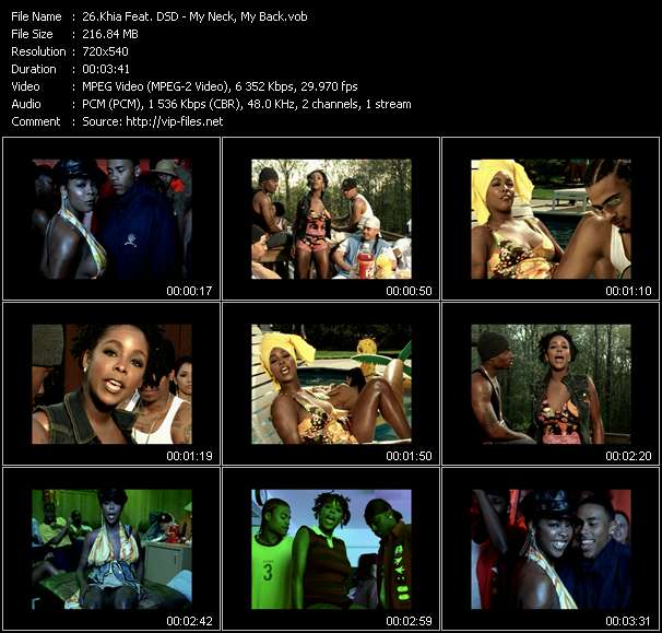 Khia Feat. DSD video ”My Neck, My Back (Lick It)” from dvd ”Hot Video July 2002”