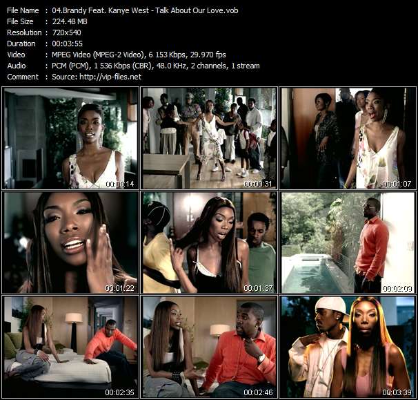 Brandy Feat. Kanye West video ”Talk About Our Love” from dvd ”Hot Video July 2004”