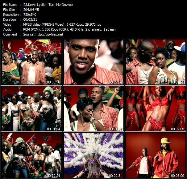 Kevin Lyttle video ”Turn Me On” from dvd ”Hot Video July 2004”