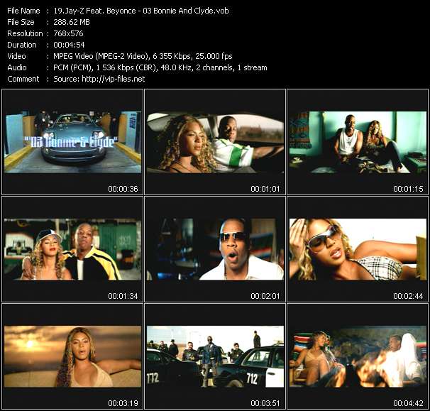 Jay-Z Feat. Beyonce video ”03 Bonnie And Clyde” from dvd ”UK Chart Video January 2003”