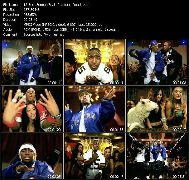 Erick Sermon Feat. Redman video ”React” from dvd ”UK Chart Video March 2003”