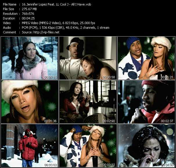 Jennifer Lopez Feat. LL Cool J video ”All I Have” from dvd ”UK Chart Video March 2003”