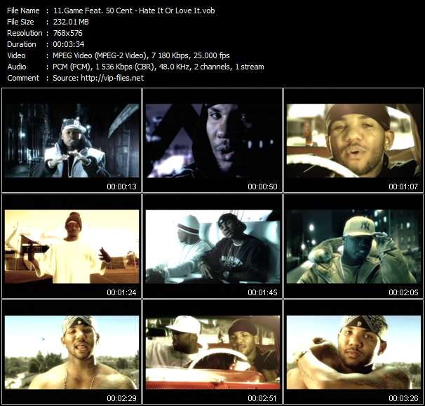 Game Feat. 50 Cent video ”Hate It Or Love It” from dvd ”UK Chart Video May 2005”