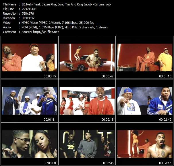 Nelly Feat. Jazze Pha, Jung Tru And King Jacob video ”Errtime” from dvd ”UK Chart Video May 2005”