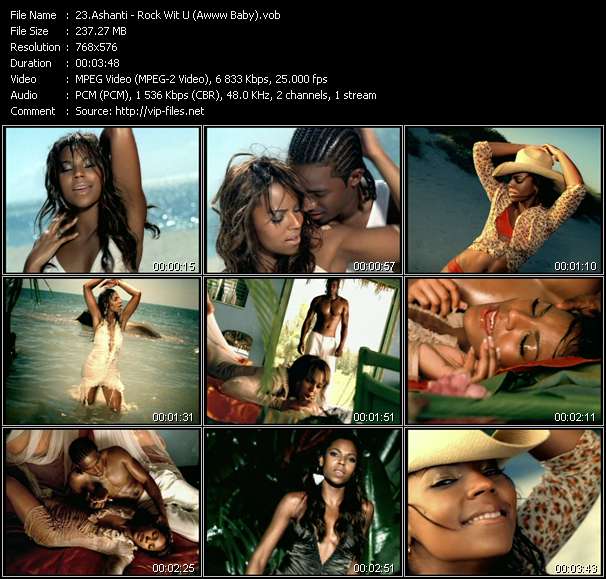 Ashanti video ”Rock Wit U (Awww Baby)” from dvd ”UK Chart Video July 2003”