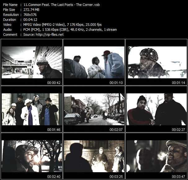 Common Feat. The Last Poets video ”The Corner” from dvd ”UK Chart Video July 2005”