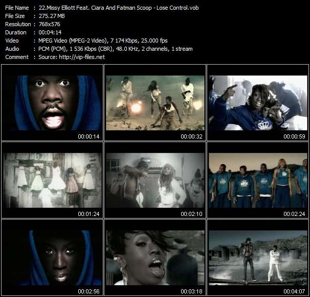 Missy Elliott Feat. Ciara And Fatman Scoop video ”Lose Control” from dvd ”UK Chart Video July 2005”